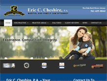 Tablet Screenshot of cheshirefamilylaw.com